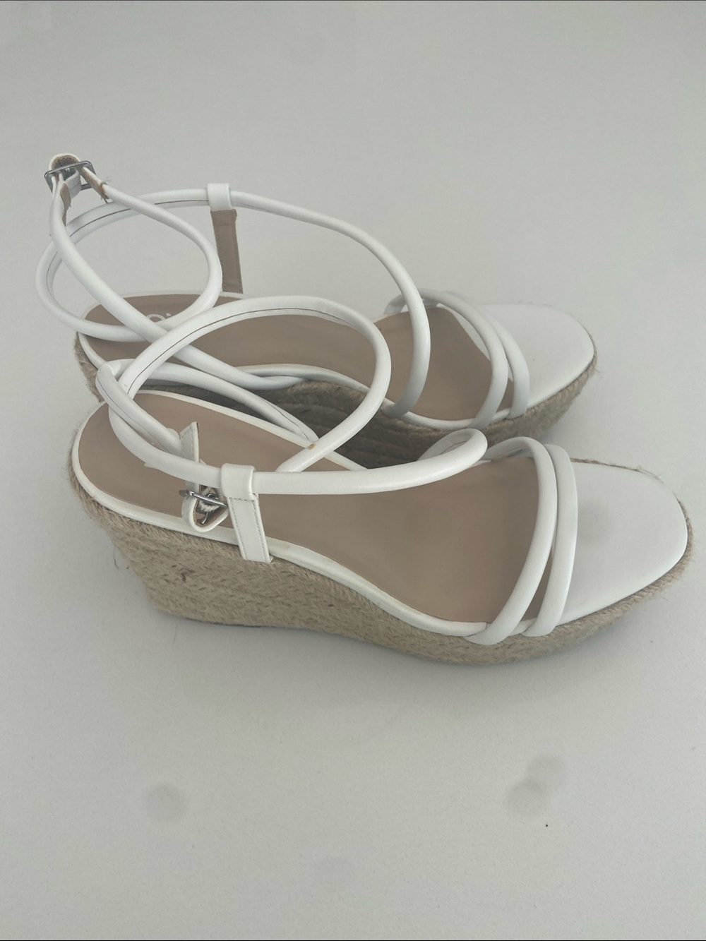 Nordstrom BP Wedges in white BRAND NEW NEVER WORN